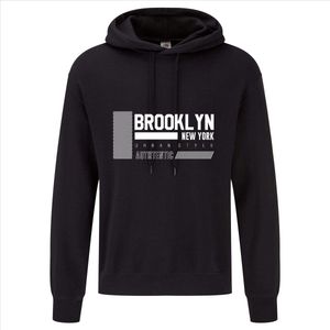 Hoody 359-65 New York Brooklyn - Zwart, xS