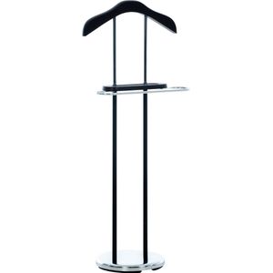 Dressboy modern - Kledingstandaard - Zwart chroom - Kledingstoel - Slaapkamer - Metaal