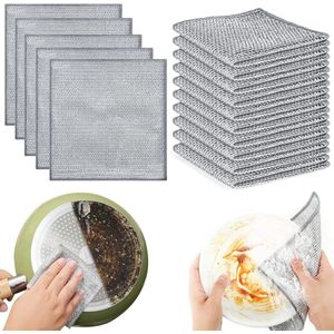 Multifunctionele vaatdoeken - krasbestendige draadvaatdoek - 15 stuks