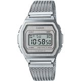 Casio Vintage Iconic A1000MA-7EF Unisex Horloge 38 mm - Zilverkleurig