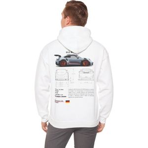 WielWear - Hoodie GT3RS - Maat M - Trui Heren - Kleding - Autoliefhebber - Porsche fan - Auto Accesoires