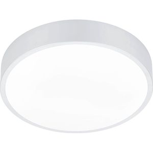 LED Plafondlamp - Plafondverlichting - Torna Wilson - 28W - Aanpasbare Kleur - Dimbaar - Rond - Mat Wit - Aluminium