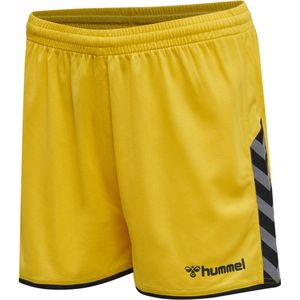 Hummel Authentic Poly Short Dames - Sportbroeken - geel - Vrouwen