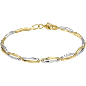 The Jewelry Collection Armband 4,0 mm 19 cm - Bicolor Goud