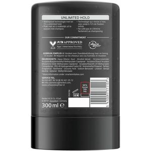 Taft - Unlimited Hold 7 - Styling Gel - Onbegrensde hold - 300 ml - 1 stuk