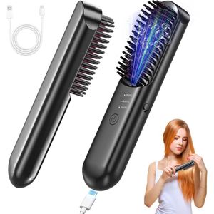 Solacis Draadloze stijlborstel - Stijlborstel - Elektrische haarborstel - Draadloze fohn - Draadloze haarborstel - Must have voor uw haar!