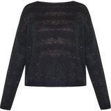 Usha - Trui - Zwart - Gebreide Truien