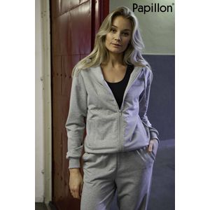 Papillon Sweat hooded vest. side pockets