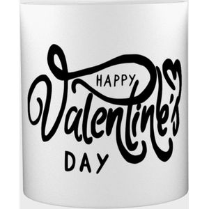 Akyol - Happy Valentines Day Mok met opdruk - Liefdes Mok gepersonaliseerd- Valentijn cadeautje voor hem - Valentijn cadeautje voor haar - Valentijnsdag cadeau - Valentijn cadeautje love - Valentijnsdag voor mannen