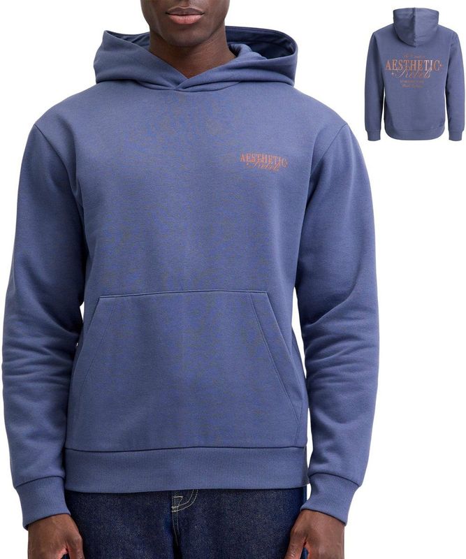 JJ REBEL - JREBROCK - Hoodie - Blauw - Met Backprint