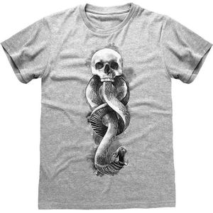 Harry Potter - Dark Arts Snake Unisex T-Shirt Grijs