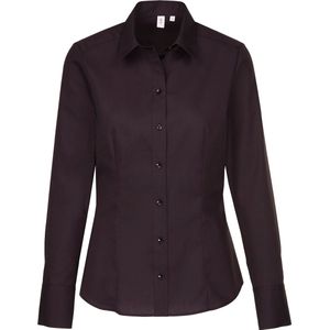 Seidensticker dames blouse regular fit - zwart - Maat: 42