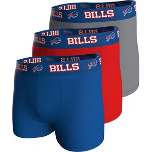 NFL BUFFALO BILLS Boxers - 3-pack - Blauw-Rood-Grijs - Maat M
