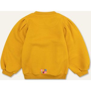 Honny sweater 46 Gold glitter sweat with artwork Yellow: 128/8yr