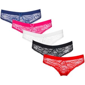 5-pack Dames slips lage taille van J&C assorti- maat M