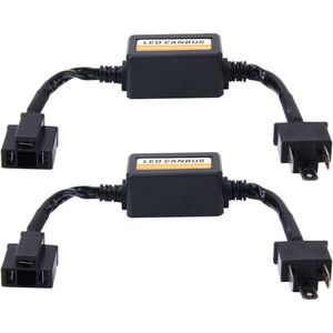 2 STKS H4 Auto Auto LED Koplamp Canbus Waarschuwing Foutloze decoderadapter voor DC 9-16V / 20W-40W