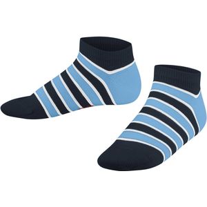 FALKE - Simple Stripes - Korte Sokken - Blauw Marine - Uniseks-kind - 1 Paar