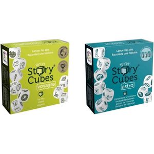 Spellenbundel - Dobbelspel - 2 Stuks - Rory's Story Cubes Voyages & Astro