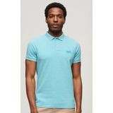 Superdry Classic Pique Korte Mouw Poloshirt Blauw S Man
