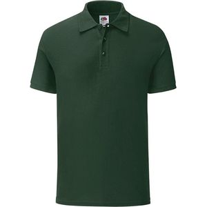 Fruit of the Loom Heren Getailleerd Polo Shirt (Fles groen)