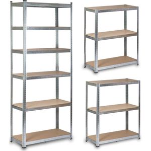 Metalen magazijnplank 222 x 90 x 40 cm Humberg HR-814