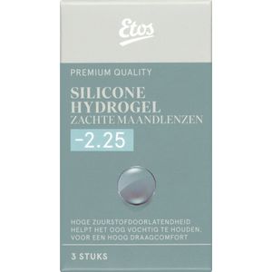 Etos Maandlenzen Silicone Hydrogel - Zacht - Sterkte -2.25 - 1x3 stuks