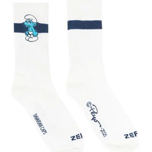 Mopper Smurf - Bavarian Caps - Sportsokken - Wit