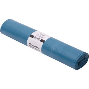 Afvalzakken Poly-Line Blauw LDPE - 40mu - 80x110cm 130 liter - 200 zakken