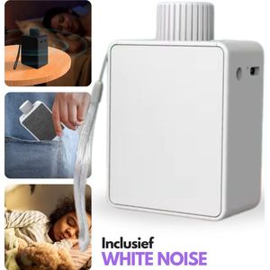 High Aspect® White Noise Machine Wit - draadloos - White Noise Machine – White Noise Baby – Witte Ruis – slaaptrainer