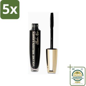 5 x L'Oréal Paris - Mascara - Volume Million Lashes Balm Noir - Zwart - 8,9 ml - Grootverpakking - Mascara Volume - Verzorgende Mascara - Hypoallergeen Mascara - Wimpers Verzorgen - Wimpers Volume