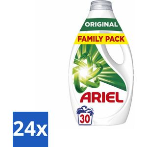 24 x Ariel - Vloeibaar Wasmiddel - Original - 30 Wasbeurten - 1350 ml - Wasmiddel - Ariel - Vloeibaar Wasmiddel - Wasverzachter - Vlekkenverwijderaar