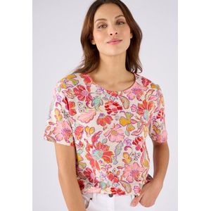 Damart - T-shirt van gemengd linnen - Dames - Beige - XS