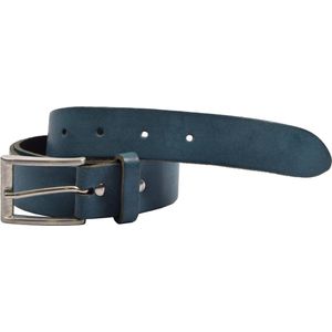 Petrol blauwe Leren Riem - 3 cm Breedte- 105 cm Lengte