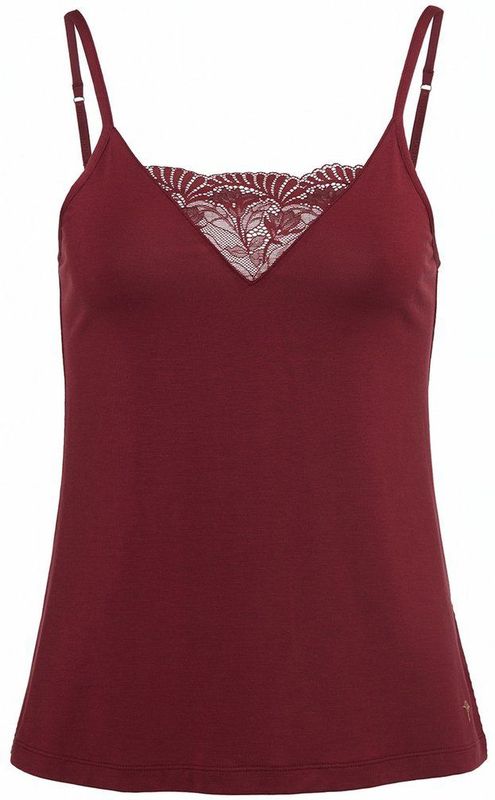 JOOP! - Top - Donkerrood - Spaghettibandjes