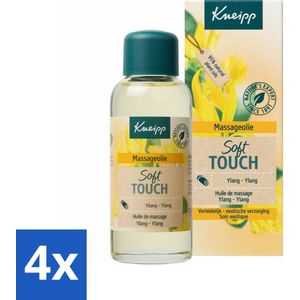 Kneipp - Massageolie - Ylang-Ylang - Vitamine E - Voor alle huidtypen - 100 ml - Voordeelverpakking - 4 stuks