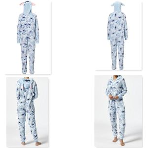 Onesie, Jumpsuit Stitch hooded maat S