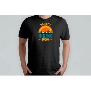 Daddy's Hiking Buddy - T Shirt - BestDad - SuperDad - NumberOneDad - CoolDad - BestePapa - SuperPapa - NummerEenPapa - CoolePapa