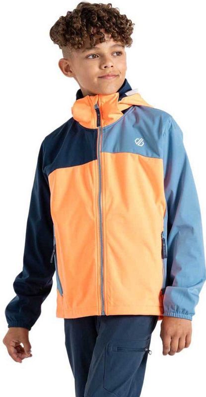 Dare2b Cheer Softshelljack Oranje,Blauw 9-10 Years Jongen