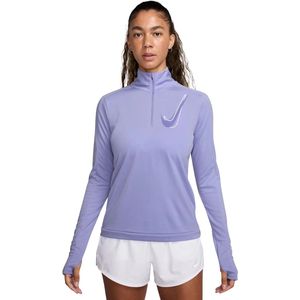 Nike - Swoosh Dri-FIT Half Zip Mid Layer - Sportshirt - Zwart - Lichtgewicht