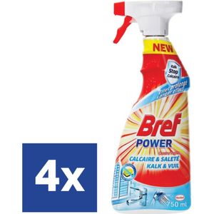 Bref Power Kalk & Vuil Spray - 4 x 750 ml