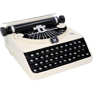 Retro Typemachine Model Ijzer Vintage Antieke Beeldje Bureau Decor voor Thuis Kantoor Studio Café