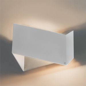 QAZQA fold - Design Wandlamp voor binnen - 1 lichts - D 92 mm - Wit - Woonkamer | Slaapkamer | Keuken