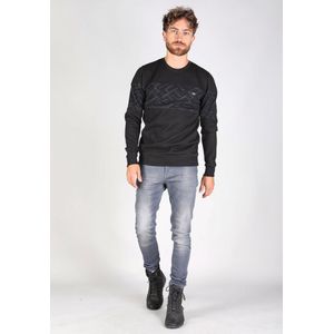 Gabbiano Trui Sweater Premium Met Ronde Hals 771751 Black 201 Mannen Maat - S