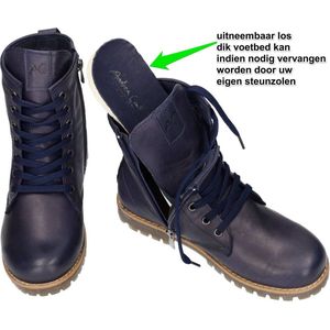Andrea Conti - Veterboots - Donkerblauw - 0342847-017