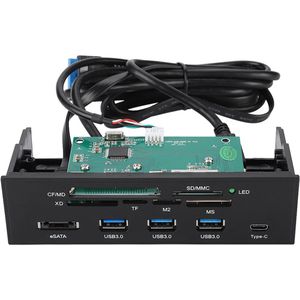 3.5 Inch Internal Card Reader Front Panel USB Hub 20×17×6 5.25 Inch Multifunction Internal Card Reader PC Front Panel 3.5 Inch Internal Card Reader Frt