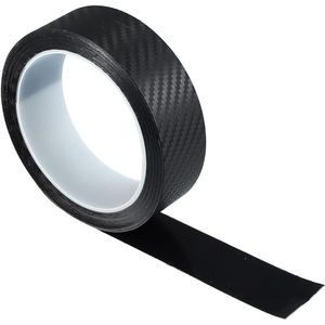 5 m zelfklevende sierstrip voor auto, motorfiets en boot (20 mm carbon-effect) - trendy kleuren ter bescherming van je deurrand!