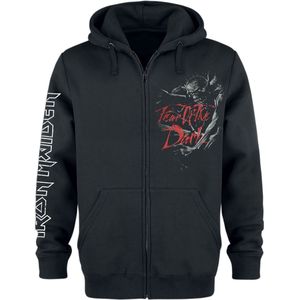 Iron Maiden Fear Of The Dark Vest met capuchon zwart XL Katoen -