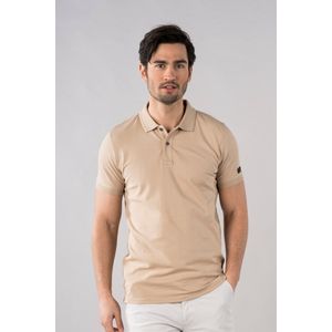 Presly & Sun Heren - Polo - L - Taupe - Denzel