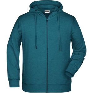 James and Nicholson Heren Basisrits Hoody (Benzine Melange)