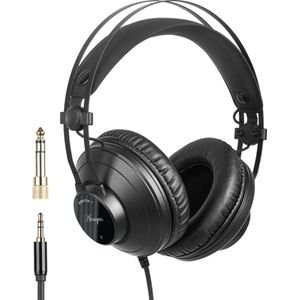 Áengus Koptelefoon met draad voor DJ en Studio - hoofdtelefoon met kabel - Over Ear - Zwart